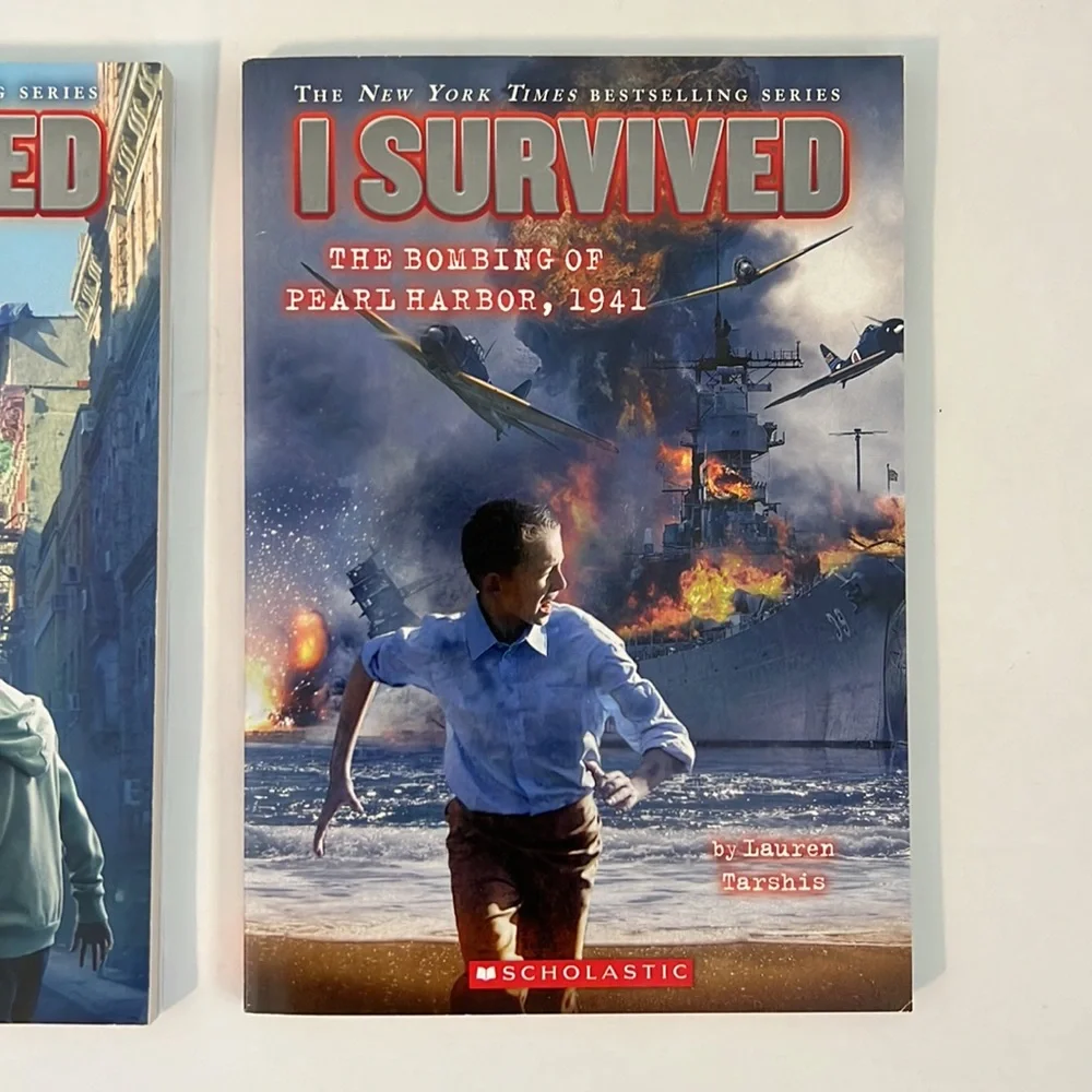 I Survived Kids Book Bundle The Attack of 9/11 & Bombing of Pearl Harbor